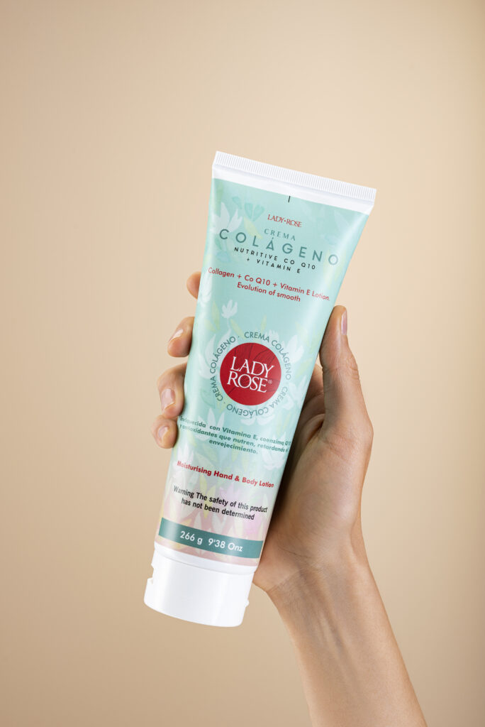 Crema fluida Colágeno Lady Rose + Co Q 10 & Vitamina E